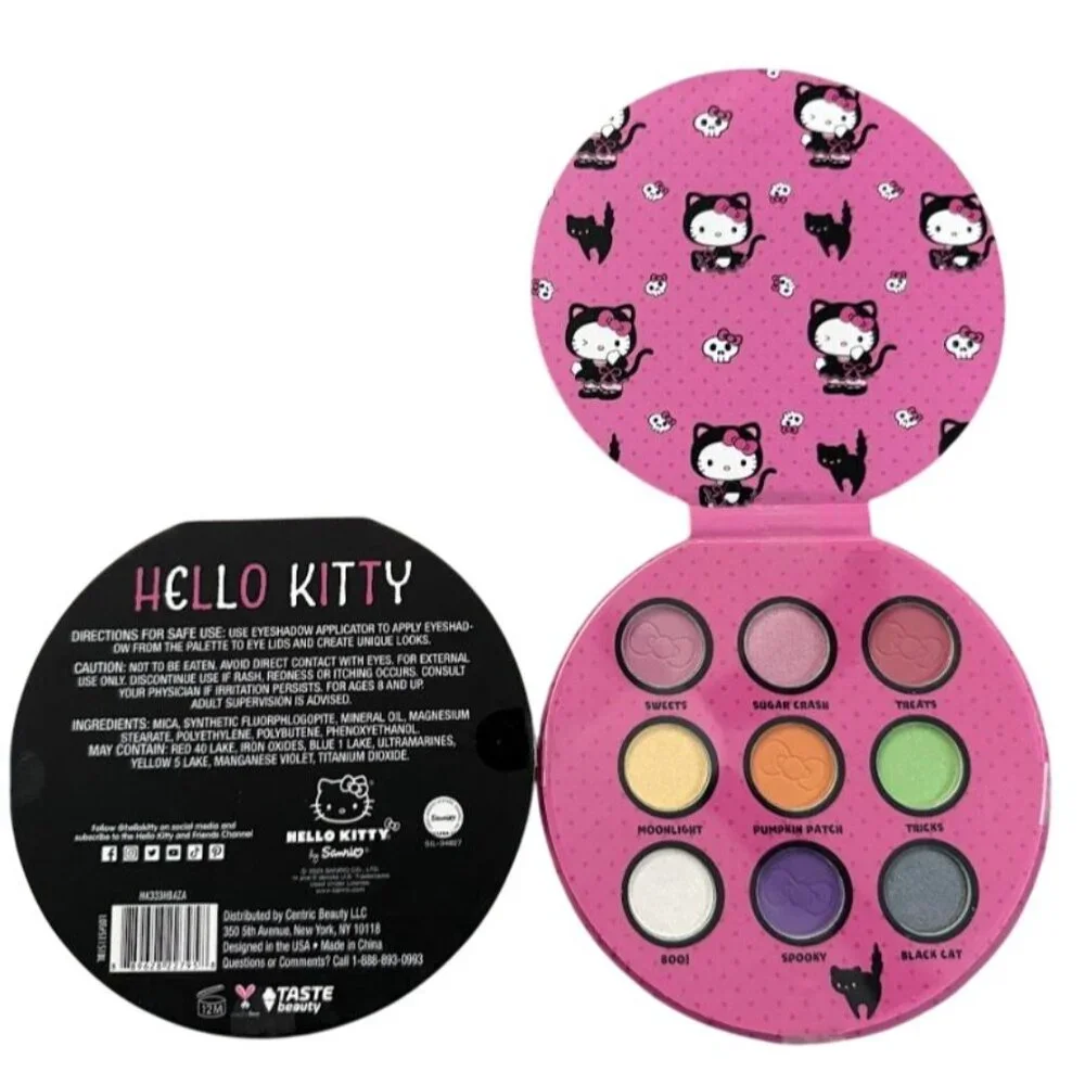 Hello Kitty by Sanrio x Taste Beauty Halloween Eyeshadow Palette Set of 2